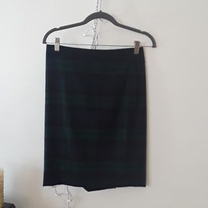 Plaid Jcrew Pencil Skirt